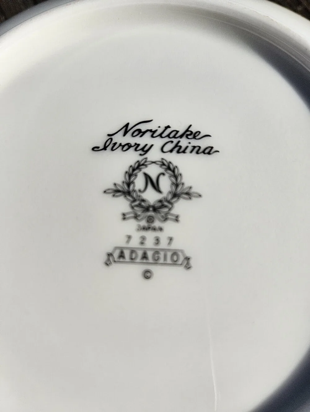 Noritake White Porcelain Dinnerware with Orange Floral Border
